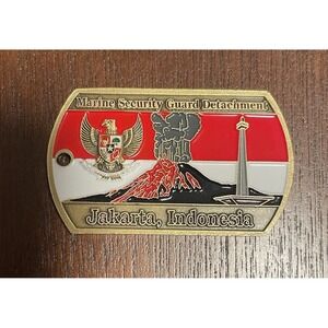 Marine security guard Detachment  Jakarta Indonesia challenge coin